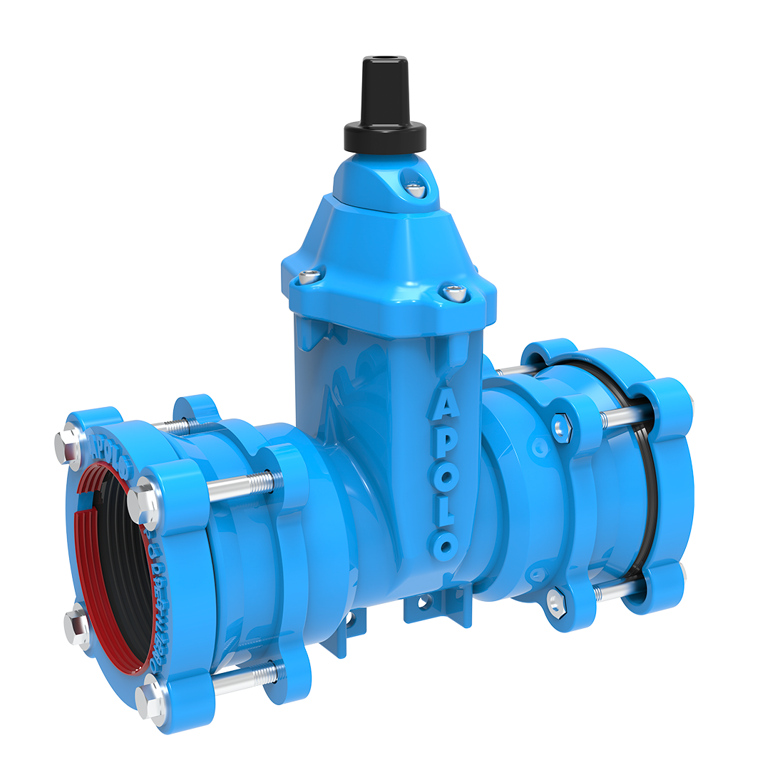 Valvula En Hierro Dúctil Vástago No Asendente Sello Elastico Garra De Tigre X Polietileno (ISO-4427)