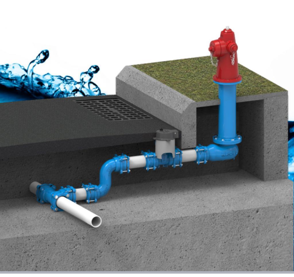 HIDRANTE MEGA (Tres Salidas; dos de 2 1/2" y Una De 4 1/2")