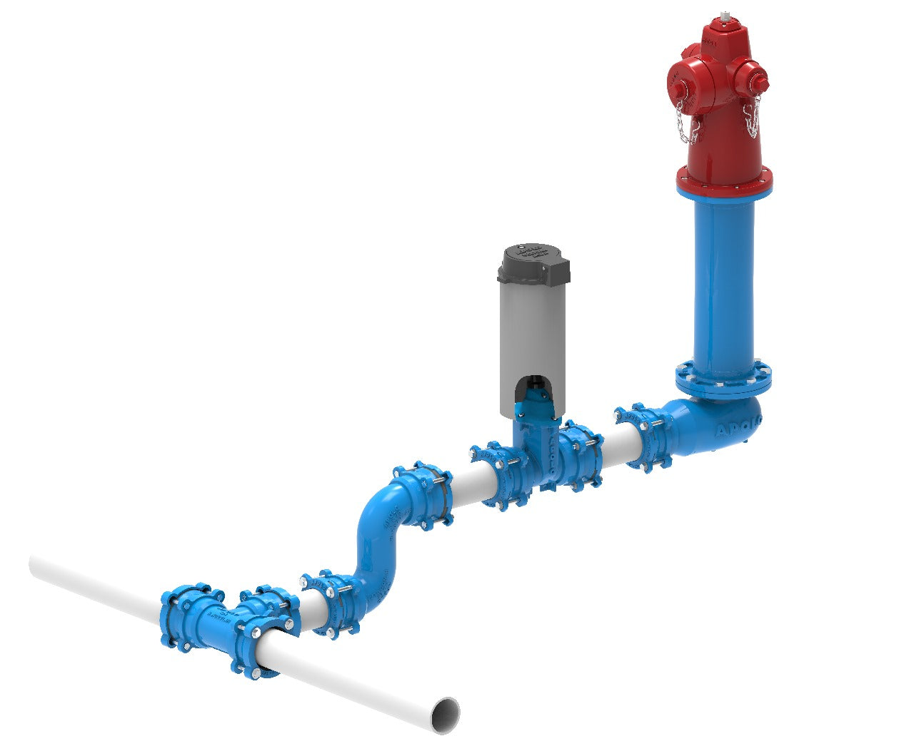 HIDRANTE MEGA (Tres Salidas; dos de 2 1/2" y Una De 4 1/2")