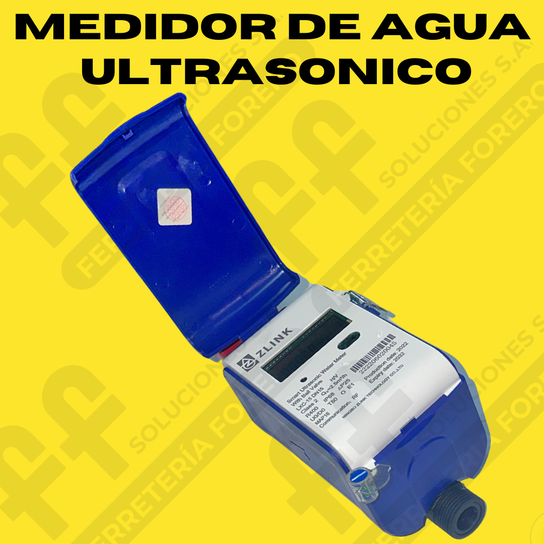 Medidor De Agua Ultrasonico Cuerpo Plastico R400 De 1/2" Adaptado con Sistemas de comunicación M_BUS, Rs485, Pulse 4.NB-IoT, LoRa 6.LoRaWA Para Telemetria