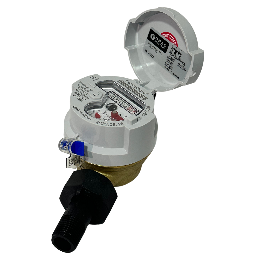 Medidor De Velocidad Chorro Unico R200 De 1/2" Cuerpo En Bronce