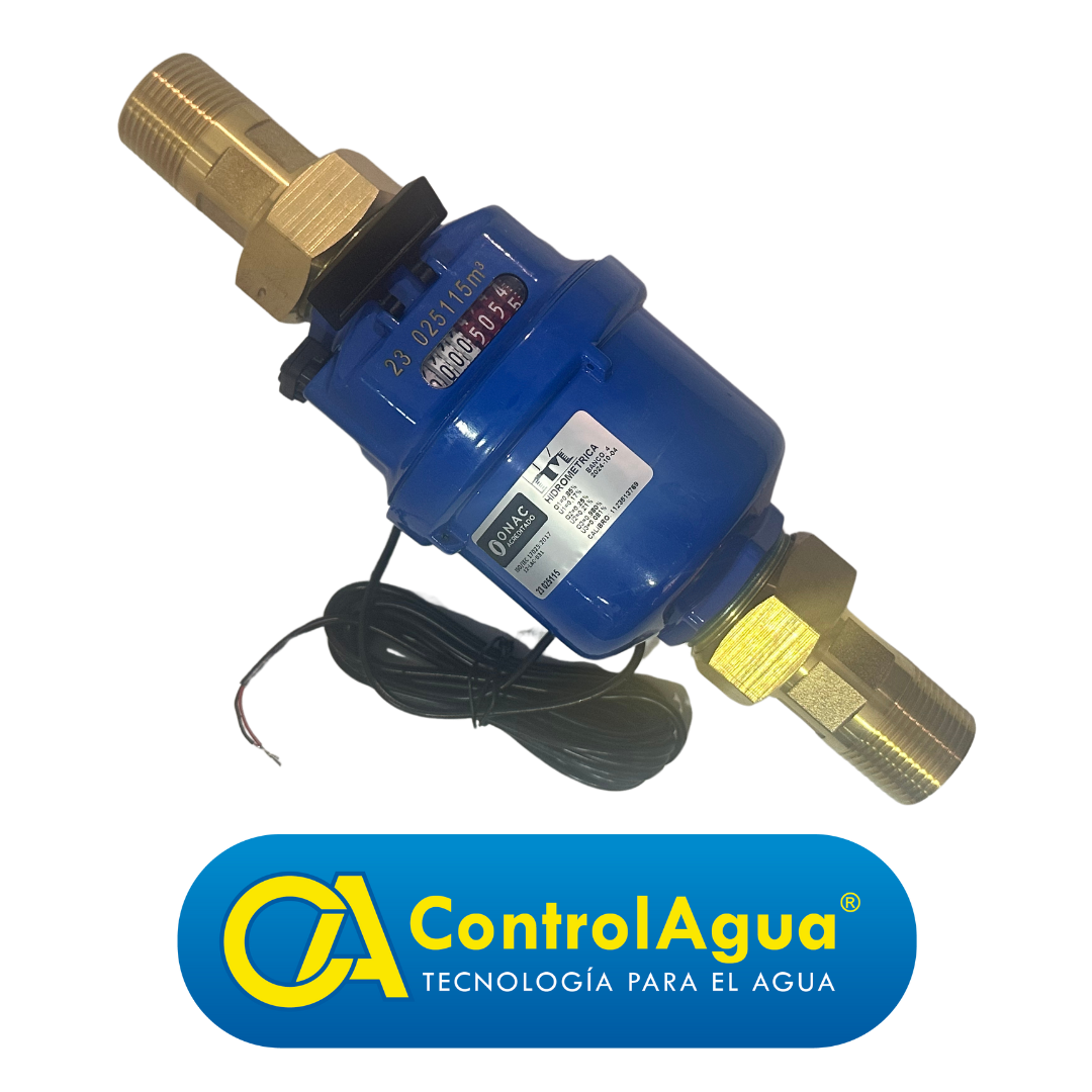 Medidor Tipo Volumétrico Transmisión Mecánica Cuerpo En Bronce Pre Equipado Y Calibrado Equipado Para Emisión De Pulsos