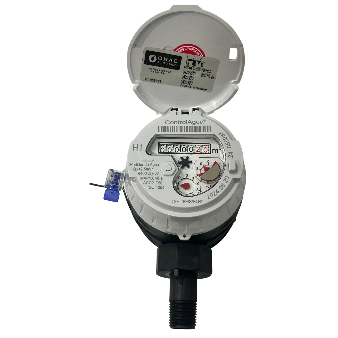 Medidor Volumetrico Transmisión Magnetica R400 De 1/2" Cuerpo Plastico