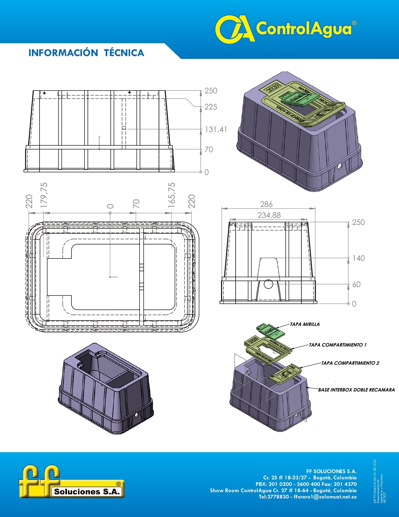 Cajilla Plástica Interbox Doble Recamara