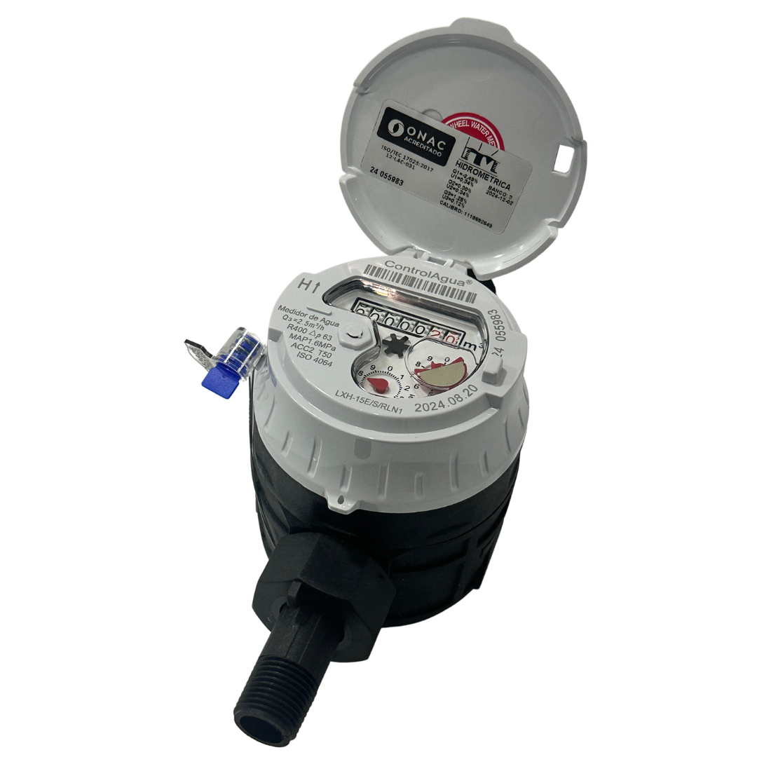 Medidor Volumetrico Transmisión Magnetica R400 De 1/2" Cuerpo Plastico