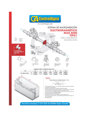 Medidores Electromagnéticos MAG8000 Compacto de Bateria remoto 10m