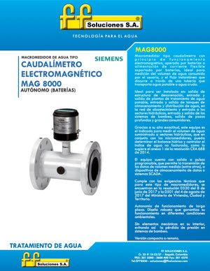 Medidores Electromagnéticos MAG8000 con Batería Siemens (2" A 16")