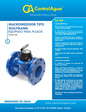 Macromedidor tipo Woltmann (2" A 14")