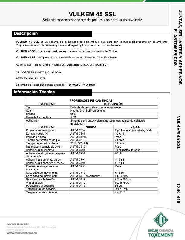 VULKEM 45 SSL Ferreteria Forero S.A.